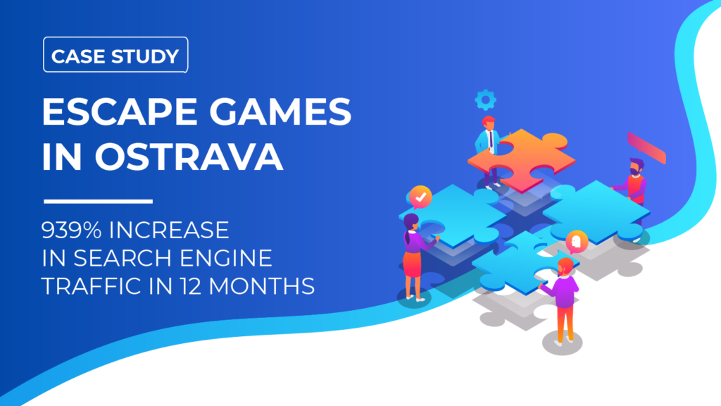 Case study: Escape games in Ostrava. Increasing traffic from search engines by 939% in 12 months